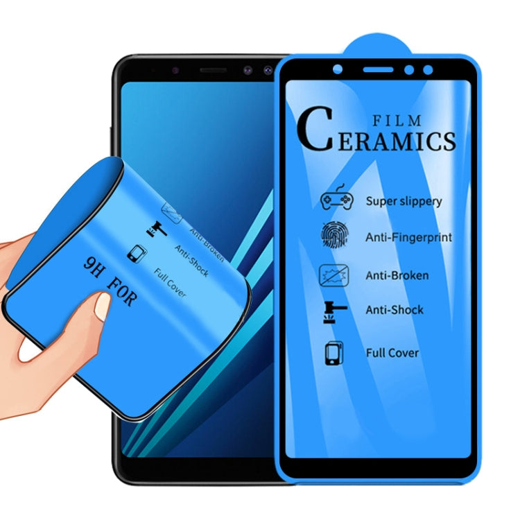 2.5D Full Glue Full Cover Ceramics Film for Galaxy A8 (2018) - Galaxy Tempered Glass by PMC TechLife | Online Shopping South Africa | PMC TechLife