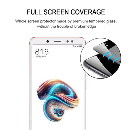 0.33mm 9H 2.5D Full Screen Fully Adhesive Tempered Glass Film for Xiaomi Redmi Note 5 Pro(White) -  by PMC Jewellery | Online Shopping South Africa | PMC Jewellery