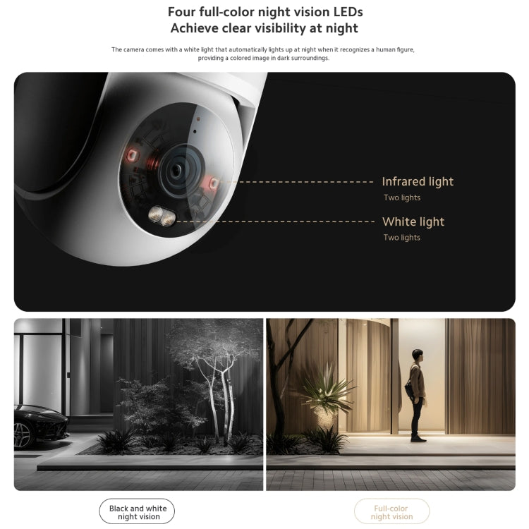 Original Xiaomi CW300 4MP Outdoor Camera IP66 Waterproof Full Color Night Vision WiFi Camera, US Plug - Wireless Camera by Xiaomi | Online Shopping South Africa | PMC Jewellery | Buy Now Pay Later Mobicred