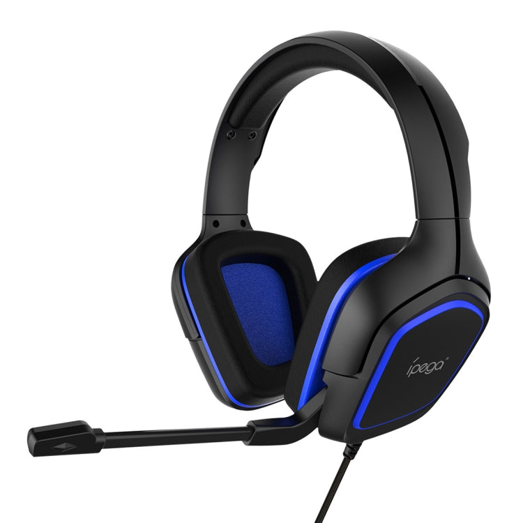 IPEGA PG-R006 Computer Games Wired Headset Noise Reduction Headphones with Mic for Sony PS4 / Nintendo Switch Lite / PC / Phones(Blue) - Multimedia Headset by ipega | Online Shopping South Africa | PMC Jewellery | Buy Now Pay Later Mobicred