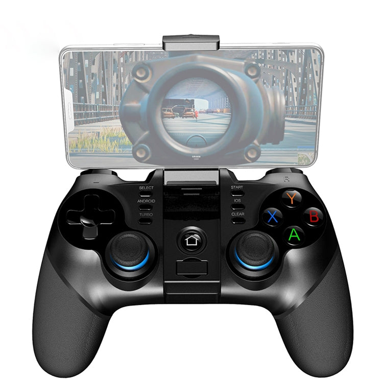 ipega PG-9156 2.4GHz + Bluetooth 4.0 Mobile Phone Gaming Gamepad with Stretchable Mobile Phone Holder & Turbo Button, Compatible with IOS and Android Systems (Black) - Controller Gamepad by ipega | Online Shopping South Africa | PMC Jewellery | Buy Now Pay Later Mobicred