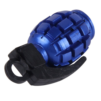 4 PCS Universal Grenade Shaped Car Tire Valve Caps(Dark Blue) - Tire Valve Caps by PMC Jewellery | Online Shopping South Africa | PMC Jewellery