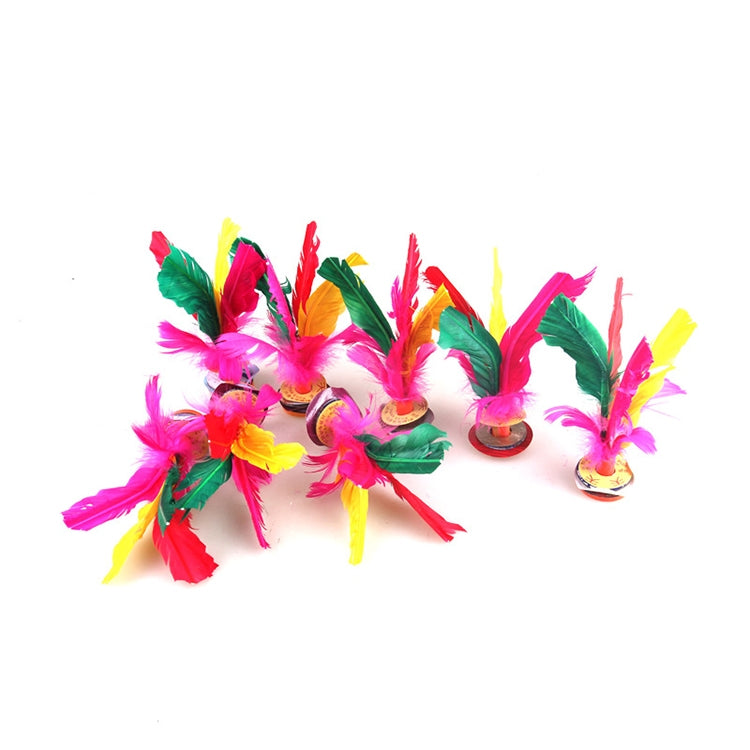 5 PCS Colourful Feather Kick Shuttlecock Foot Exercise Toy, Random Color Delivery - Balls by PMC Jewellery | Online Shopping South Africa | PMC Jewellery | Buy Now Pay Later Mobicred