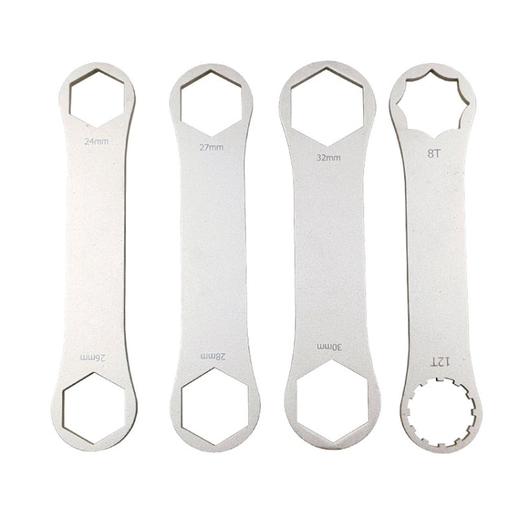 BIKERSAY BT050A Multifunctional Stainless Steel Bicycle Fork Wrench Double Head Spanner - Maintenance tools by BIKERSAY | Online Shopping South Africa | PMc TechLife | Buy Now Pay Later Mobicred
