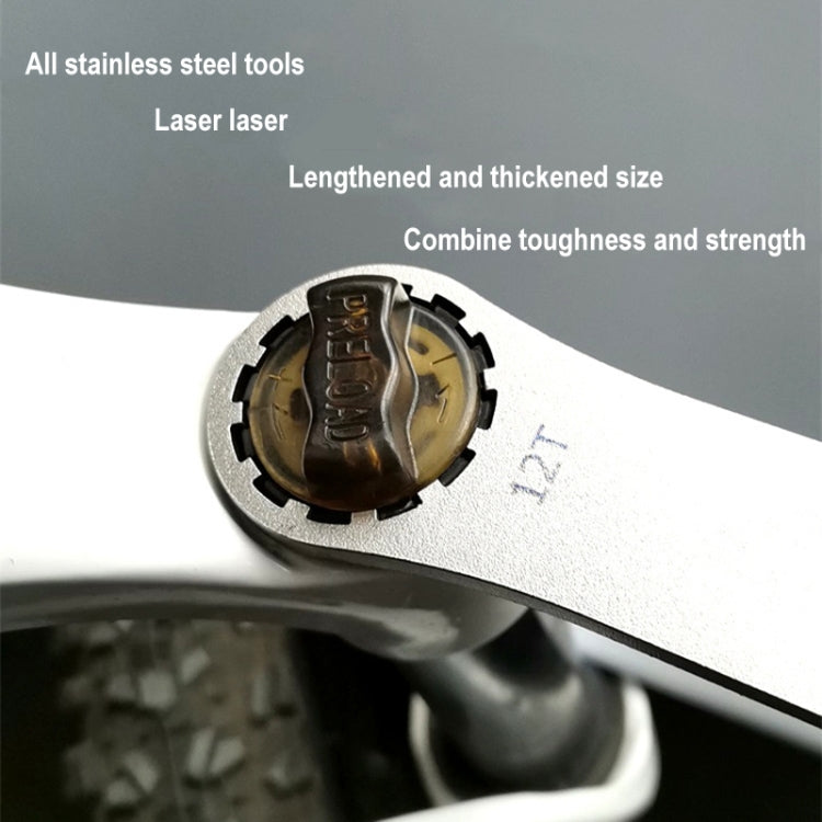 BIKERSAY BT050B Multifunctional Stainless Steel Bicycle Fork Wrench Double Head Spanner - Maintenance tools by BIKERSAY | Online Shopping South Africa | PMc TechLife | Buy Now Pay Later Mobicred