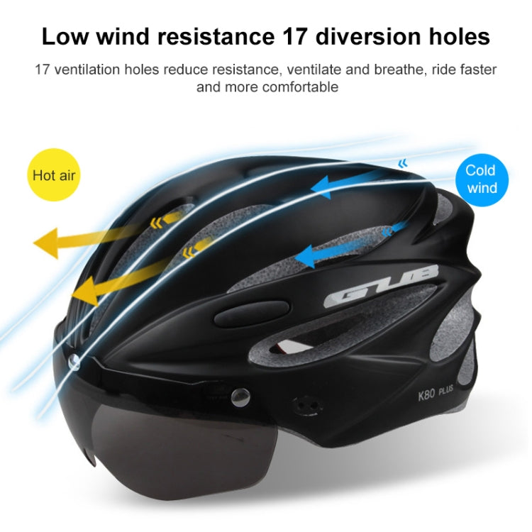GUB K80 Plus Bike Helmet With Visor And Goggles(Orange) - free shipping - PMC TechLife - Order now!