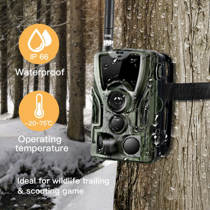 HC801M 2G GSM Waterproof IP66 IR Night Vision Security Hunting Trail Camera, 120 Degree PIR Angle - Hunting Cameras by PMC Jewellery | Online Shopping South Africa | PMC Jewellery