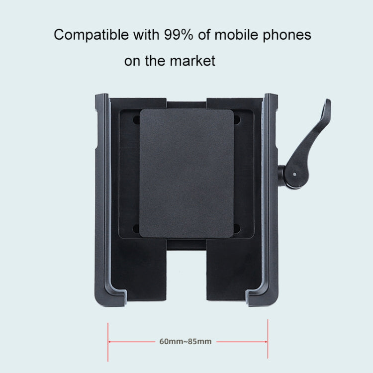 Rotatable PVC Motorcycle Bicycle Handlebar Mount Mobile Phone Holder (Black) - Holders by PMC TechLife | Online Shopping South Africa | PMC TechLife | Buy Now Pay Later Mobicred