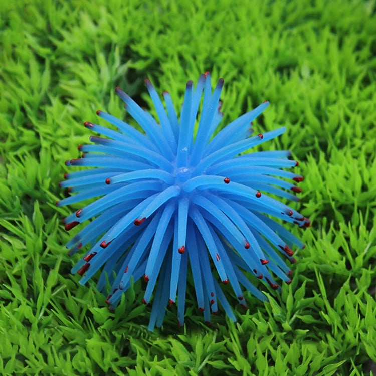 Aquarium Articles Decoration TPR Simulation Sea Urchin Ball Coral with Point, Size: L, Diameter: 13cm(Blue) - free shipping - PMc TechLife - Order now!