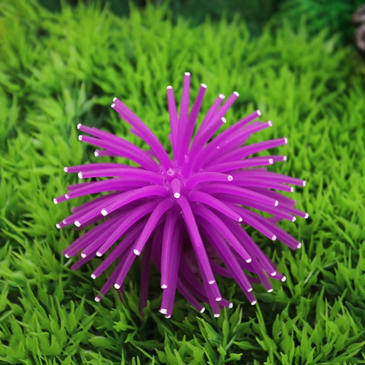 Aquarium Articles Decoration TPR Simulation Sea Urchin Ball Coral with Point, Size: L, Diameter: 13cm(Purple) - free shipping - PMc TechLife - Order now!