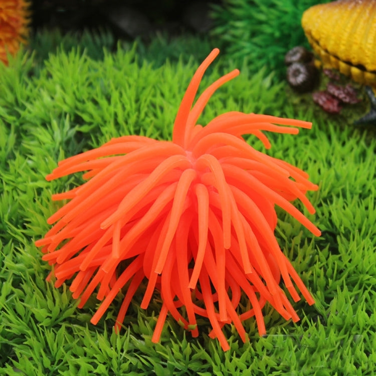 Aquarium Articles Decoration TPR Simulation Sea Urchin Ball Coral, Size: M, Diameter: 10cm(Orange) - free shipping - PMc TechLife - Order now!