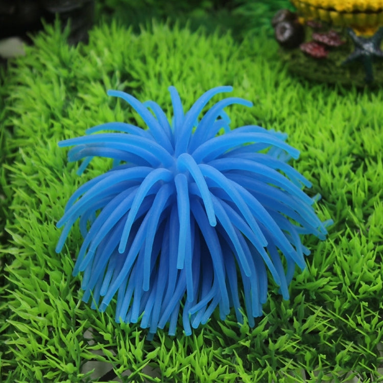 Aquarium Articles Decoration TPR Simulation Sea Urchin Ball Coral, Size: S, Diameter: 7cm(Blue) - free shipping - PMc TechLife - Order now!