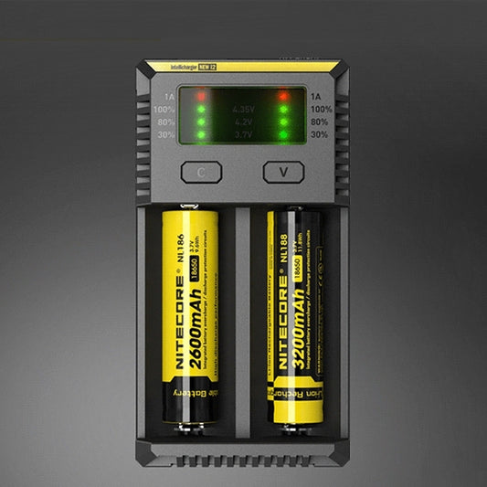 Nitecore NEW i2 Intelligent Digi Smart Charger with LED Indicator for 14500, 16340 (RCR123), 18650, 22650, 26650, Ni-MH and Ni-Cd (AA, AAA) Battery - Charger & Converter by PMC Jewellery | Online Shopping South Africa | PMC Jewellery | Buy Now Pay Later Mobicred