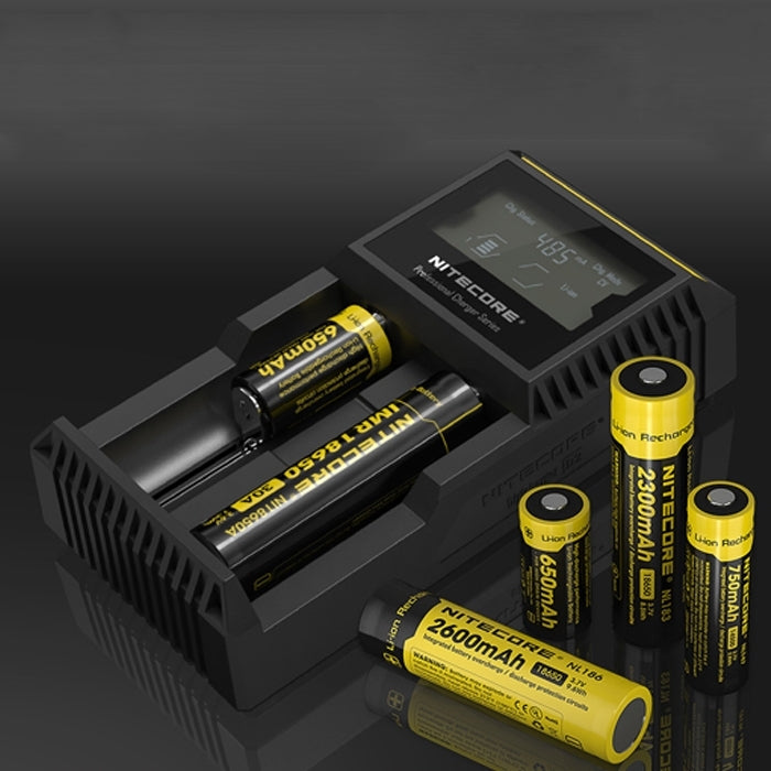 Nitecore D2 Intelligent Digi Smart Charger with LED Indicator for 14500, 16340 (RCR123), 18650, 22650, 26650, Ni-MH and Ni-Cd (AA, AAA) Battery - Charger & Converter by PMC Jewellery | Online Shopping South Africa | PMC Jewellery | Buy Now Pay Later Mobicred