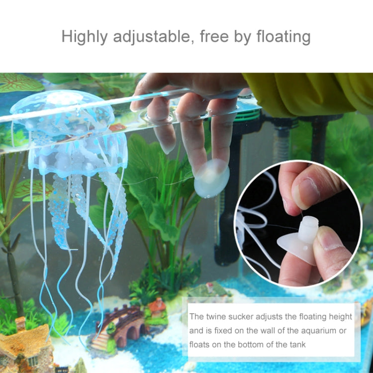 Aquarium Articles Decoration Silicone Simulation Fluorescent Sucker Jellyfish, Size: 5*17cm(Purple) - free shipping - PMc TechLife - Order now!