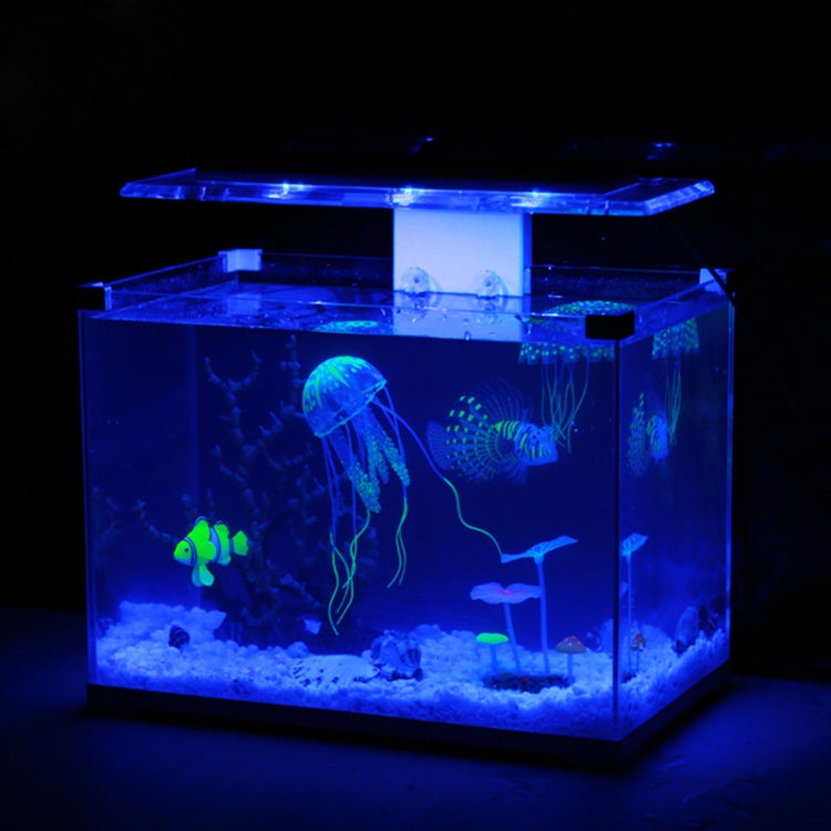 Aquarium Articles Decoration Silicone Simulation Fluorescent Sucker Jellyfish, Size: 8*20cm(Yellow) - free shipping - PMc TechLife - Order now!
