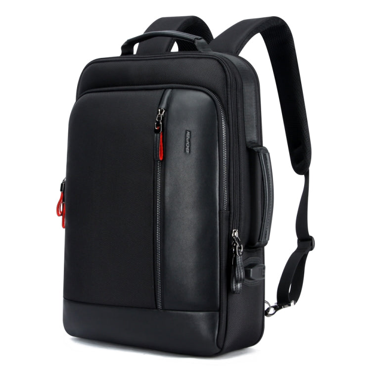 Bopai 751-006641 Large Capacity Business Fashion Breathable Laptop Backpack with External USB Interface, Size: 30 x 15 x 44cm(Black) - Backpack by Bopai | Online Shopping South Africa | PMC Jewellery | Buy Now Pay Later Mobicred