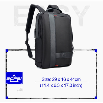 Bopai 751-006561 Large Capacity Business Casual Breathable Laptop Backpack with External USB Interface, Size: 29 x 16 x 44cm(Black) - Backpack by Bopai | Online Shopping South Africa | PMC Jewellery | Buy Now Pay Later Mobicred