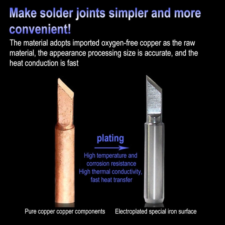 10 PCS 900M-T-3.2D Big D Type Lead-free Electric Welding Soldering Iron Tips - Soldering Iron Tip by PMC TechLife | Online Shopping South Africa | PMC TechLife | Buy Now Pay Later Mobicred