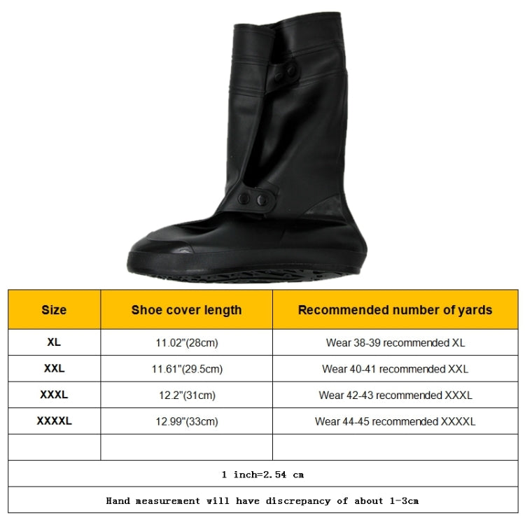 High Tube Rainproof Snowproof Adult Shoe Cover Size: XXXXL(Dark Gray) - Rainshoes & Shoe Covers by PMC Jewellery | Online Shopping South Africa | PMC Jewellery