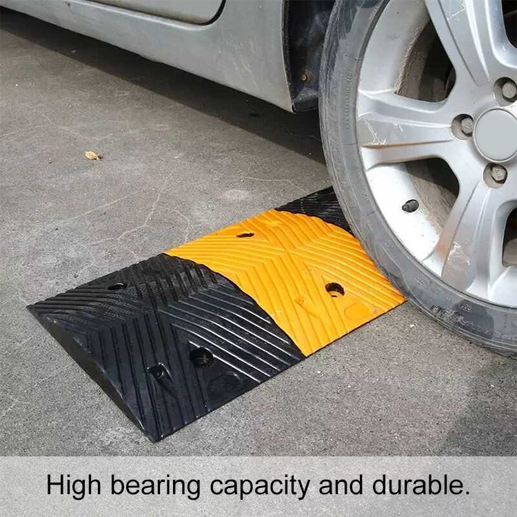 Strip Two-in-one Engineering Rubber Speed Bump, Size: 50x35x5cm - Speed Bumps by PMC Jewellery | Online Shopping South Africa | PMC Jewellery