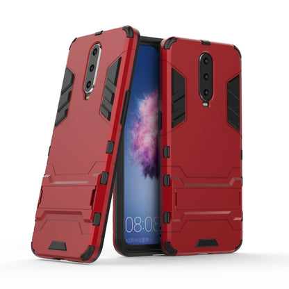 Shockproof PC + TPU  Case for OPPO R17 Pro, with Holder (Red) - OPPO Cases by PMC Jewellery | Online Shopping South Africa | PMC Jewellery