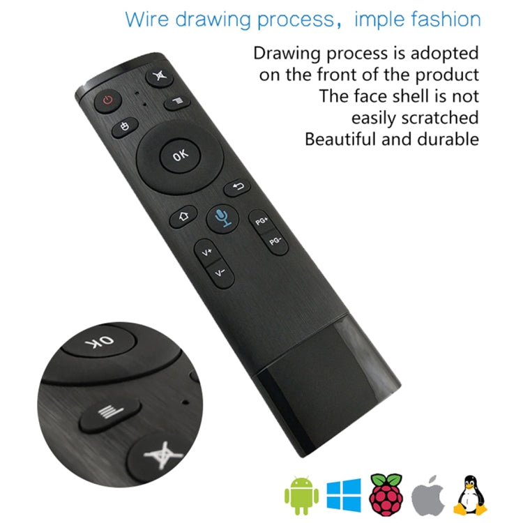 Q5 2.4G RF 3D Brushed Fashion Sense Universal Voice Version Air Mouse Remote Controller - Universal by PMC Jewellery | Online Shopping South Africa | PMC Jewellery | Buy Now Pay Later Mobicred