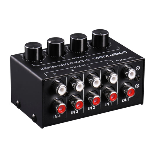 LINEPAUDIO B896 Four-channel Sassive Mixer (Black) -  by PMC Jewellery | Online Shopping South Africa | PMC Jewellery | Buy Now Pay Later Mobicred