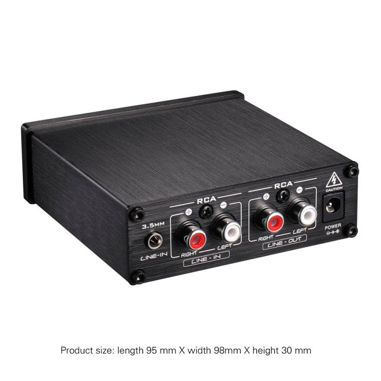 LINEPAUDIO B899 Pre-stage Stereo Signal Amplifier Booster Dual Sound Source Headphone Amplifier 2 in 3 out with Volume Control (Black) -  by PMC Jewellery | Online Shopping South Africa | PMC Jewellery | Buy Now Pay Later Mobicred