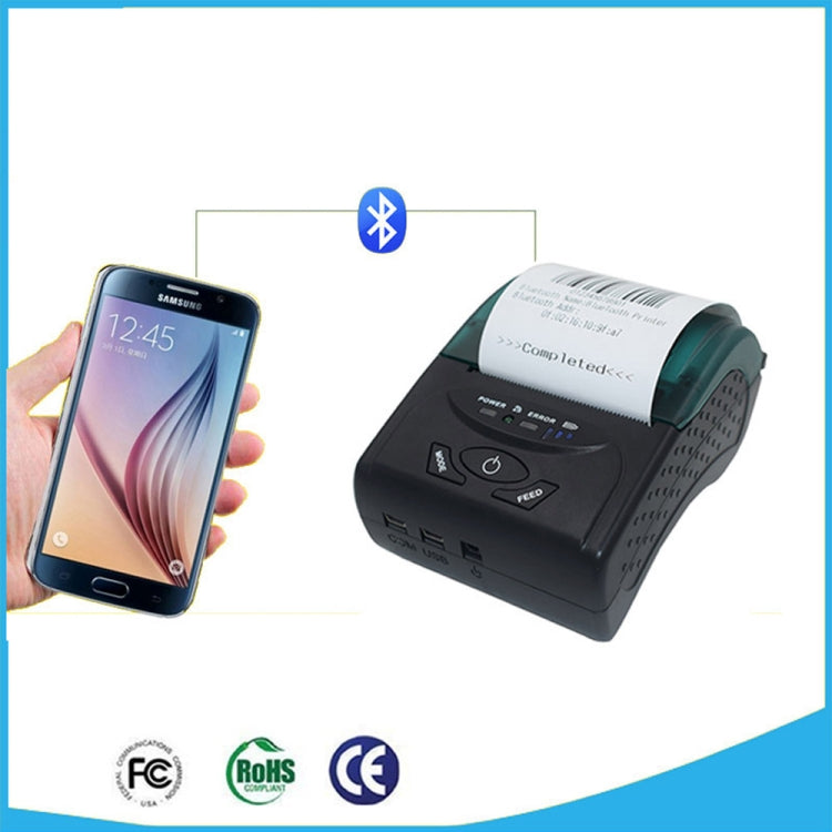 POS-5807 58mm Portable USB Port Thermal Bluetooth Ticket Printer, Max Supported Thermal Paper Size: 57x50mm - Printer by PMC Jewellery | Online Shopping South Africa | PMC Jewellery | Buy Now Pay Later Mobicred