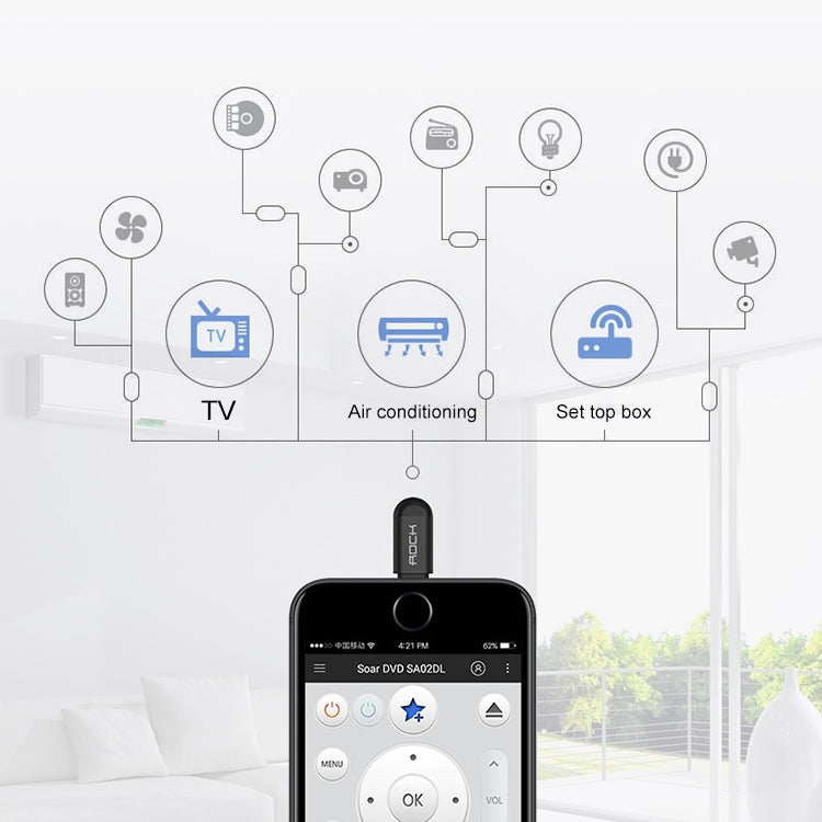 Easy to Control 3 Generation Mobile Phone Wireless Smart Remote Control for Apple universal mobile cloud remote control (Black) - Other Accessories by PMC Jewellery | Online Shopping South Africa | PMC Jewellery | Buy Now Pay Later Mobicred