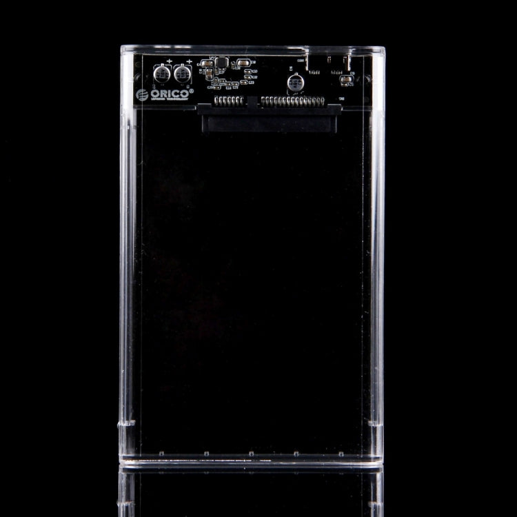 ORICO 2139U3-CR USB3.0 Transparent External Hard Disk Box Storage Case for 9.5mm 2.5 inch SATA HDD / SSD - HDD Enclosure by ORICO | Online Shopping South Africa | PMC TechLife | Buy Now Pay Later Mobicred