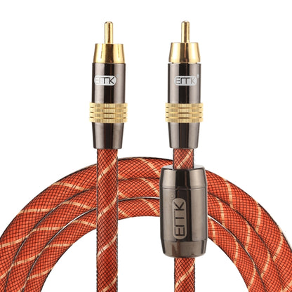 EMK TZ/A 1.5m OD8.0mm Gold Plated Metal Head RCA to RCA Plug Digital Coaxial Interconnect Cable Audio / Video RCA Cable - RCA Cable by EMK | Online Shopping South Africa | PMC Jewellery | Buy Now Pay Later Mobicred