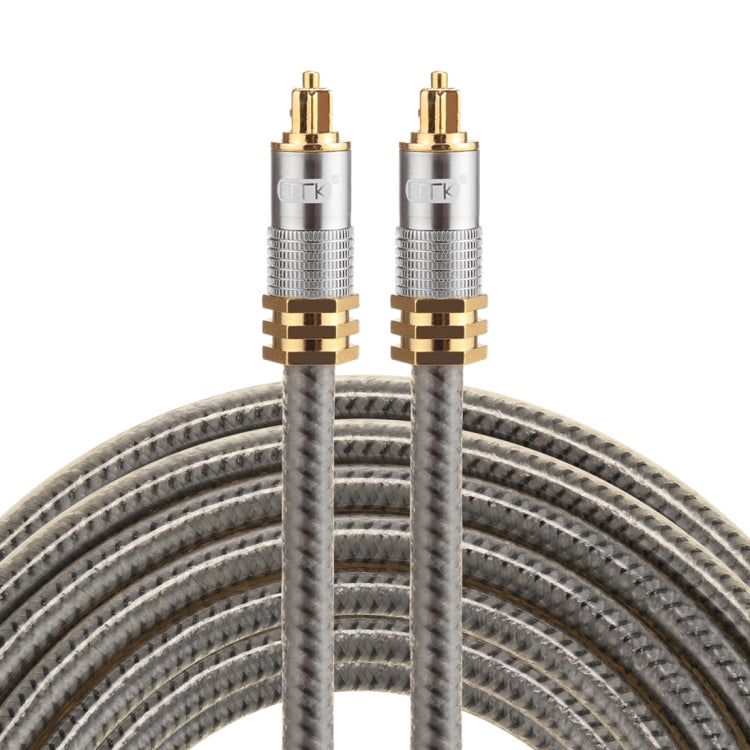 EMK YL-A 5m OD8.0mm Gold Plated Metal Head Toslink Male to Male Digital Optical Audio Cable - Audio Optical Cables by EMK | Online Shopping South Africa | PMC Jewellery | Buy Now Pay Later Mobicred