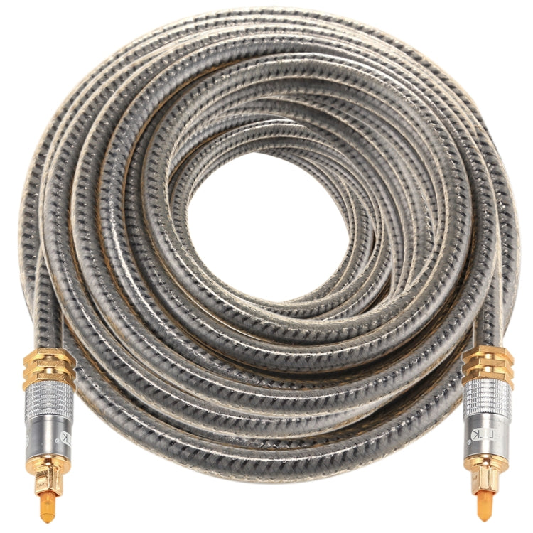 EMK YL-A 20m OD8.0mm Gold Plated Metal Head Toslink Male to Male Digital Optical Audio Cable - Audio Optical Cables by EMK | Online Shopping South Africa | PMC Jewellery | Buy Now Pay Later Mobicred