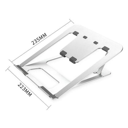 Laptop Height Extender Holder Stand Folding Portable Computer Heat Dissipation Bracket, Size: 22.3x23.5x1.3cm (Silver) - MacBook Holder by PMC Jewellery | Online Shopping South Africa | PMC Jewellery | Buy Now Pay Later Mobicred