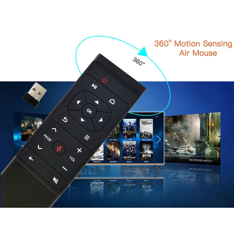 MT12 2.4G Air Mouse Remote Control with Fidelity Voice Input & IR Learning for PC & Android TV Box & Laptop & Projector - MINI PC Accessories & Gadgets by PMC Jewellery | Online Shopping South Africa | PMC Jewellery | Buy Now Pay Later Mobicred