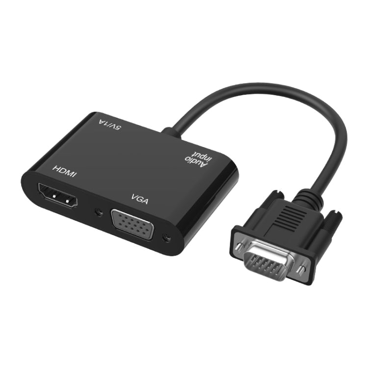 5138HV 1080P VGA to HDMI + VGA Adapter with Audio - Adapter by PMC Jewellery | Online Shopping South Africa | PMC Jewellery | Buy Now Pay Later Mobicred