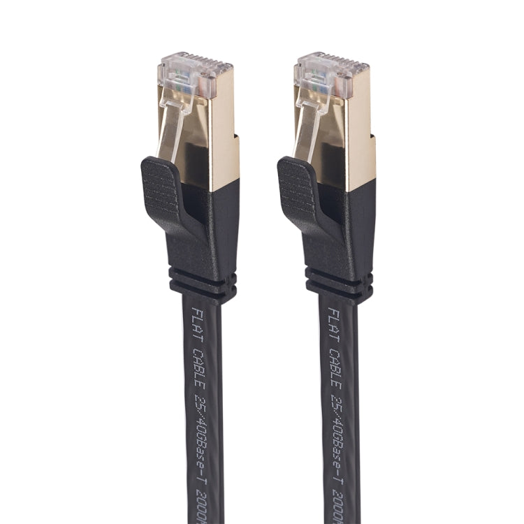 CAT8-2 Double Shielded CAT8 Flat Network LAN Cable, Length: 1m - Lan Cable and Tools by PMC Jewellery | Online Shopping South Africa | PMC Jewellery