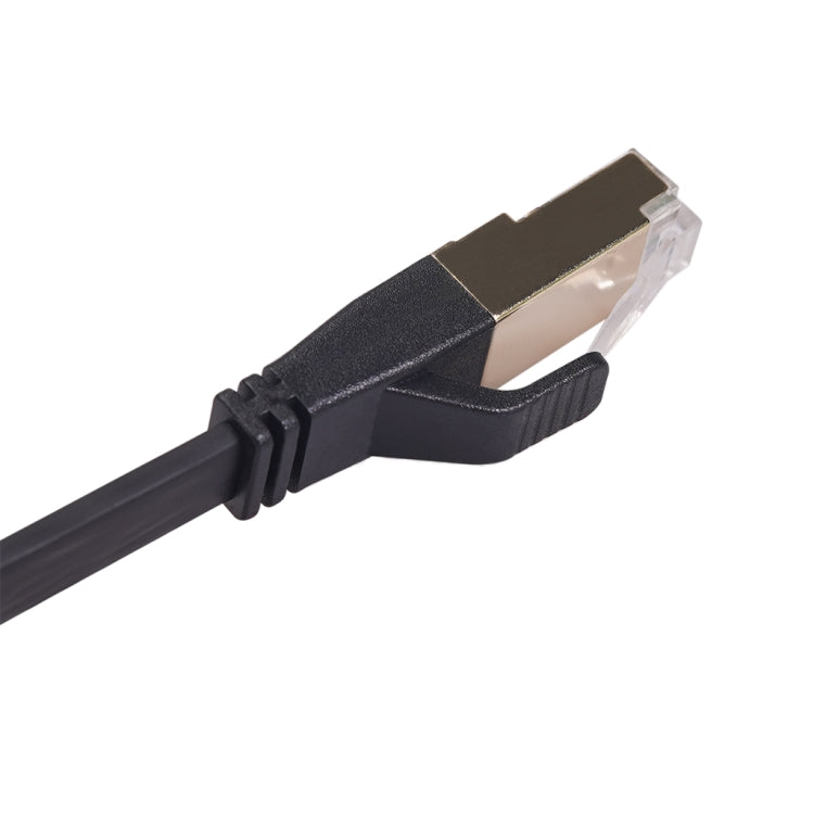 CAT8-2 Double Shielded CAT8 Flat Network LAN Cable, Length: 1m - Lan Cable and Tools by PMC TechLife | Online Shopping South Africa | PMC TechLife