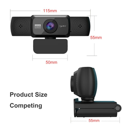 HXSJ S5 1080P Adjustable HD Video Webcam PC Camera with Microphone(Black) - HD Camera by HXSJ | Online Shopping South Africa | PMC Jewellery | Buy Now Pay Later Mobicred