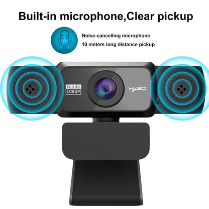 HXSJ S5 1080P Adjustable HD Video Webcam PC Camera with Microphone(Black) - HD Camera by HXSJ | Online Shopping South Africa | PMC Jewellery | Buy Now Pay Later Mobicred