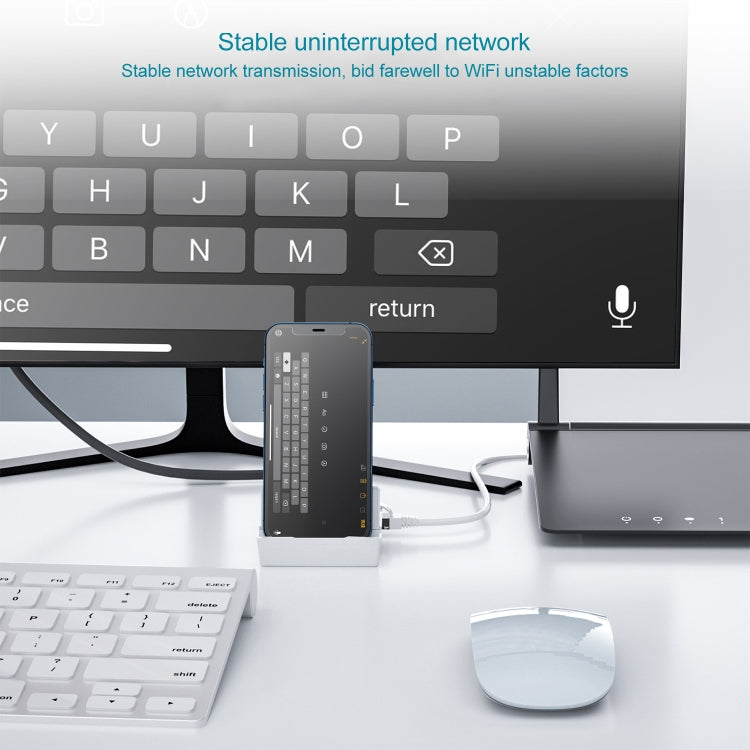 THT-020-1 Multi-functional HD Display Screen Converter with Network Card Function & Charging Base - free shipping - PMC TechLife - Order now!