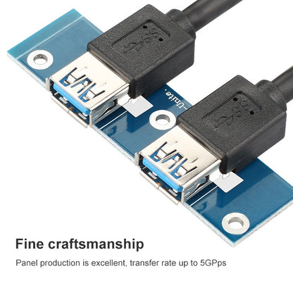 2 Ports USB 3.0 Front Panel Data Hub - Floppy Drives by PMC Jewellery | Online Shopping South Africa | PMC Jewellery | Buy Now Pay Later Mobicred