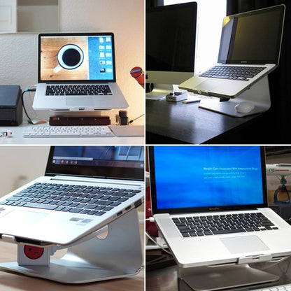 SOPI ZJ-001 Classic Style Aluminum Cooling Stand with Cool Fan for Laptop, Suitable for Mac Air, Mac Pro,  iPad, and Other Laptops (Silver) - Laptop Stand by PMC Jewellery | Online Shopping South Africa | PMC Jewellery | Buy Now Pay Later Mobicred