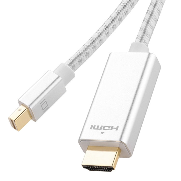 1080P 60Hz Mini DisplayPort to HDMI Cable, Cable Length:2m (Silver) -  by PMC Jewellery | Online Shopping South Africa | PMC Jewellery | Buy Now Pay Later Mobicred