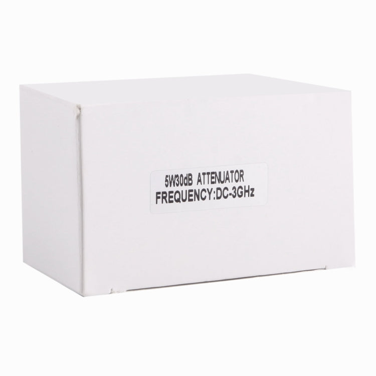 5W 30dBi N Female to N Male DC-13GHz Frequency Gain Attenuator(Silver) - Connectors by PMC Jewellery | Online Shopping South Africa | PMC Jewellery | Buy Now Pay Later Mobicred