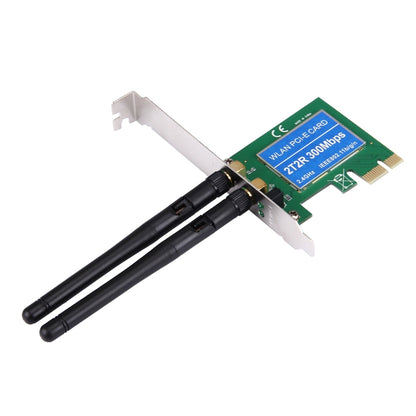 300Mbps PCI Express Wireless LAN Network Adapter Card with 2 Antennas, IEEE 802.11b / 802.11g / 802.11n Standards - Add-on Cards by PMC Jewellery | Online Shopping South Africa | PMC Jewellery | Buy Now Pay Later Mobicred