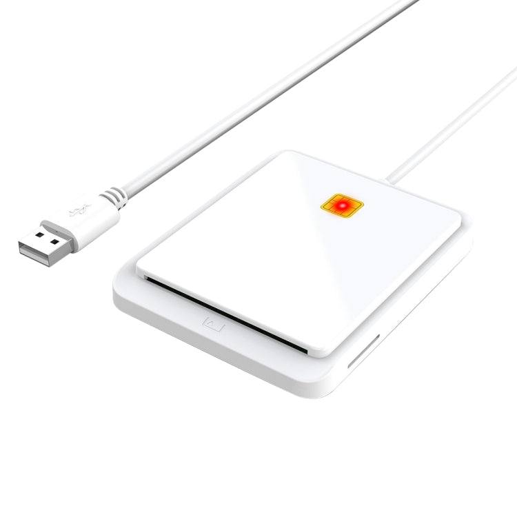 Rocketek CR317 USB 2.0 SIM  / ID / CAC Smart Card 2 in 1 Card Reader (White) -  by ROCKETEK | Online Shopping South Africa | PMC TechLife | Buy Now Pay Later Mobicred