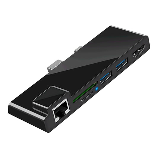 Rocketek SH768 6 in 1 RJ45 / USB 3.0 / HDMI / SD / TF HUB Adapter for Surface Pro 5 / 6 - USB 3.0 HUB by ROCKETEK | Online Shopping South Africa | PMC Jewellery | Buy Now Pay Later Mobicred